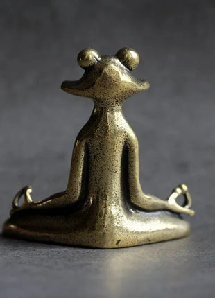 Retro Copperware Incense Socket Zen Frog Ornaments Solid Pure Copper