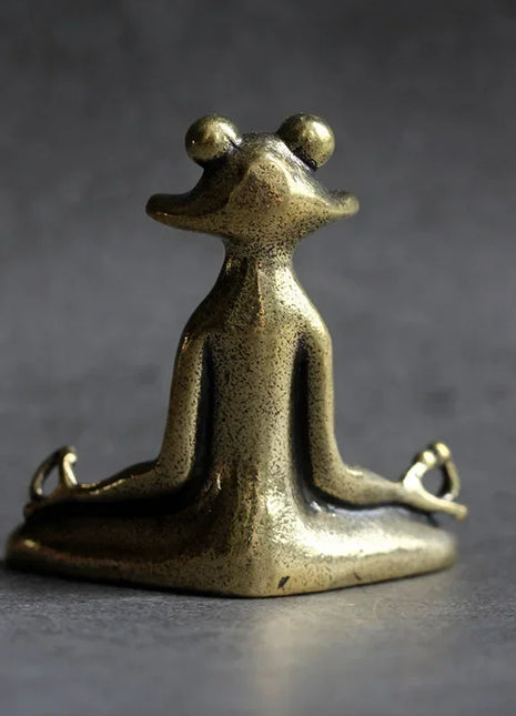 Retro Copperware Incense Socket Zen Frog Ornaments Solid Pure Copper