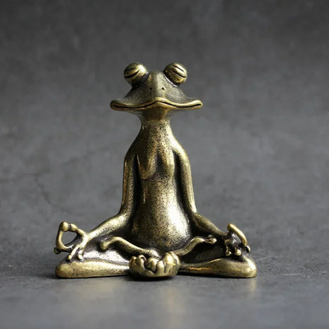 Retro Copperware Incense Socket Zen Frog Ornaments Solid Pure Copper