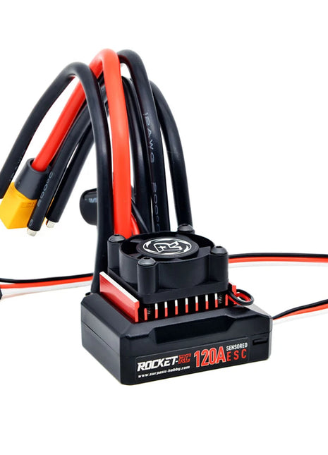 Rocket-RC 120A Sensored Brushless ESC for 1/10 RC Racing Car 380 390