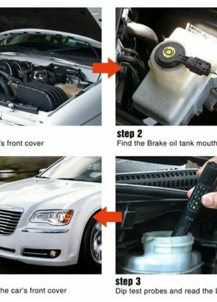 Universal Brake Fluid Tester Accurate Oil Quality Diagnostic Tools LED