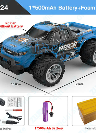 ZWN 1:16/1:20 2.4G Model RC Car With LED Light 2WD Off-road Remote