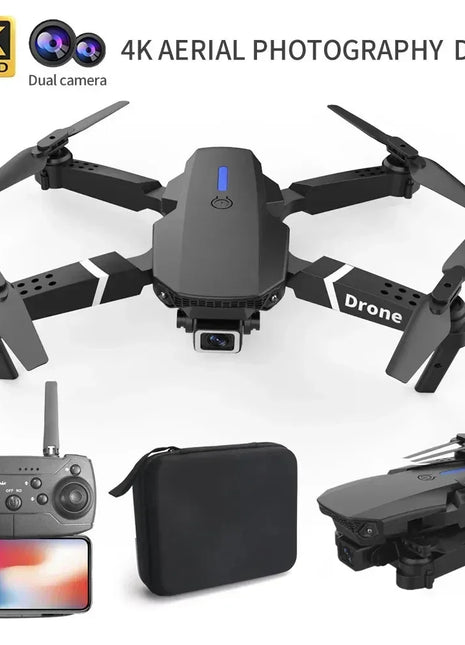Professional 4K Wide Angle Drone E88 with HD Camera WiFi FPV Height