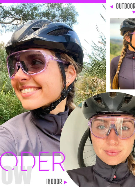 SCVCN Outdoor Sport Bike Photochromic Sunglasses Men Women bicycle MTB