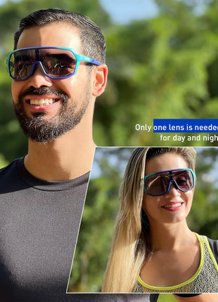 SCVCN Outdoor Sport Bike Photochromic Sunglasses Men Women bicycle MTB