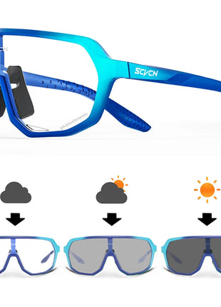 SCVCN Outdoor Sport Bike Photochromic Sunglasses Men Women bicycle MTB