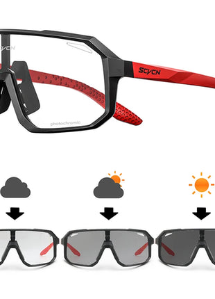 SCVCN Outdoor Sport Bike Photochromic Sunglasses Men Women bicycle MTB
