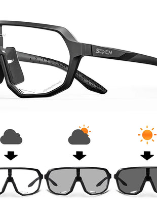 SCVCN Outdoor Sport Bike Photochromic Sunglasses Men Women bicycle MTB