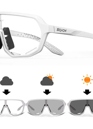SCVCN Outdoor Sport Bike Photochromic Sunglasses Men Women bicycle MTB