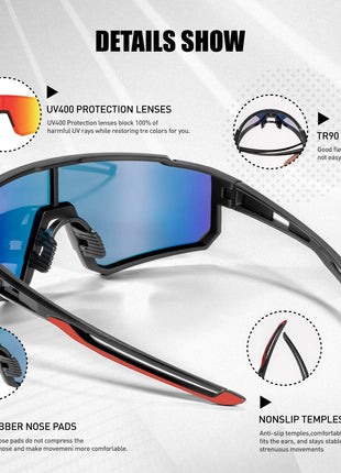 SCVCN New Outdoor Cycling Sunglasses Men Road Driving Bike Glasses