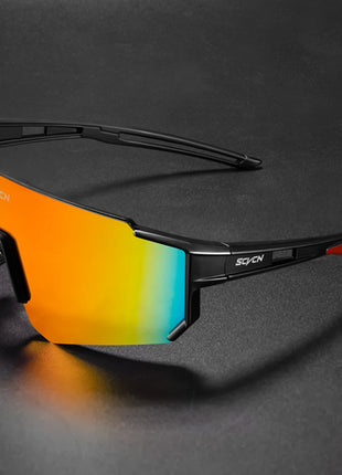 SCVCN New Outdoor Cycling Sunglasses Men Road Driving Bike Glasses