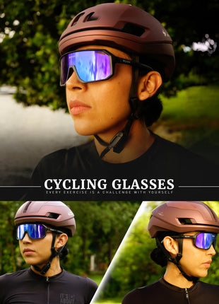 SCVCN Cycling Sunglasses Men MTB Road Driving Bike Glasses Outdoor