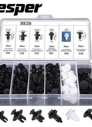 Auto Fastener Clip Mixed Car Body Push Retainer Pin Rivet Bumper Door