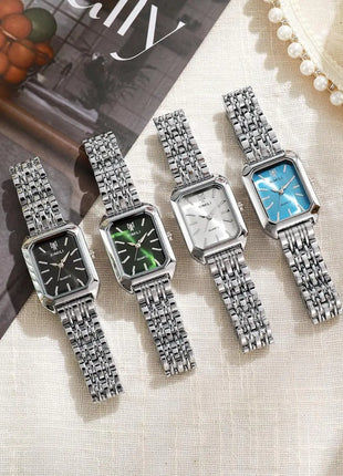 Fashionable Classic Five Bead Bracelet Watch Square Women's Fashion