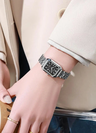 Fashionable Classic Five Bead Bracelet Watch Square Women's Fashion