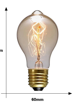 Retro Edison Bulb E27 220V 40W ST64 G80 G95 G125 Ampoule Vintage