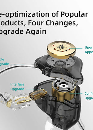 KZ EDX PRO IEM Earphones Bass Sound Earbuds Dynamic Drive HiFi