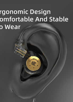 KZ EDX PRO IEM Earphones Bass Sound Earbuds Dynamic Drive HiFi