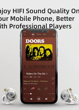 KZ EDX PRO IEM Earphones Bass Sound Earbuds Dynamic Drive HiFi