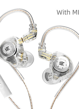 KZ EDX PRO IEM Earphones Bass Sound Earbuds Dynamic Drive HiFi