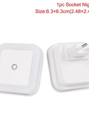 Mini LED Night Light EU Plug In Smart Control Sensor Ambient Light For