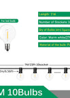 EU plug 220V / 7M 10 Bulbs
