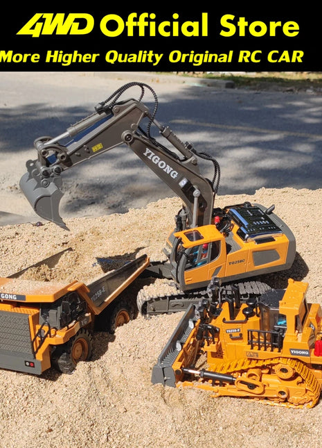 4WD Remote Control Excavator Toy Radio Controlled RC Dump Truck
