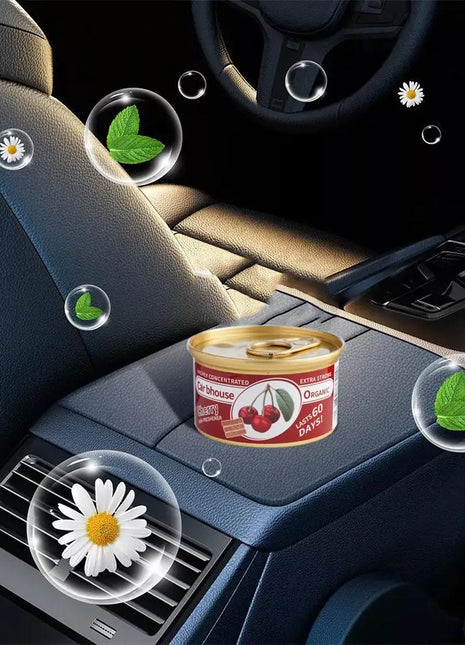 Car Air Freshener Bubble Gum Scent Organic Cans Odor Eliminator