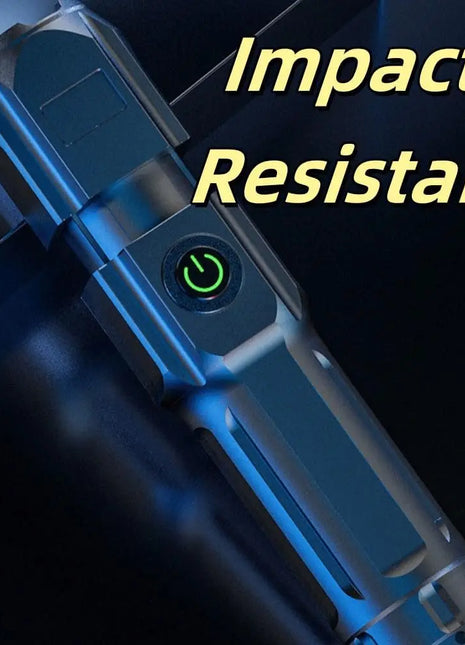 Telescopic Zoom Tactical Flashlights Rechargeable LED Torch 4 Lighting