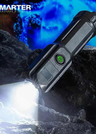 Telescopic Zoom Tactical Flashlights Rechargeable LED Torch 4 Lighting