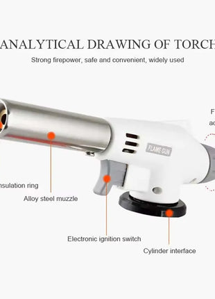 Camping Burner Flame Gun Hiking Flame Gas BBQ Camping Equipment Flame