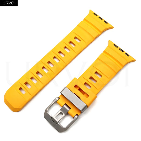 URVOI FKM fluoroelastomer rubber Strap for Apple Watch Ultra 3 2