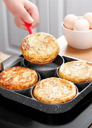 1 PCS Maifan Stone Four-Hole Omelette Pan Bottom Nonstick Egg Pan Mini