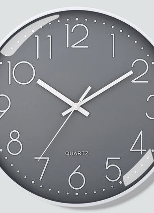 8 Inch Quartz Wall Clock Simple Mute Clock Hole-free Cubic Digital