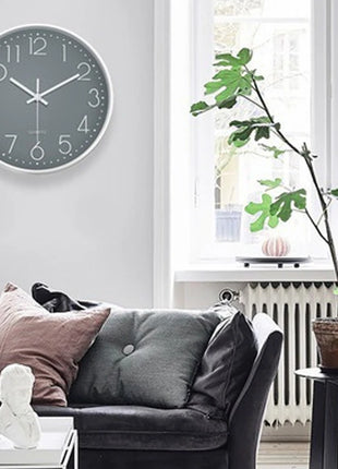 8 Inch Quartz Wall Clock Simple Mute Clock Hole-free Cubic Digital