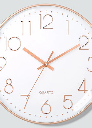 8 Inch Quartz Wall Clock Simple Mute Clock Hole-free Cubic Digital