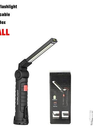 COB LED Work Light Dimmable USB Rechargeable LED Flashlight Inspection