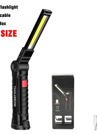 COB LED Work Light Dimmable USB Rechargeable LED Flashlight Inspection