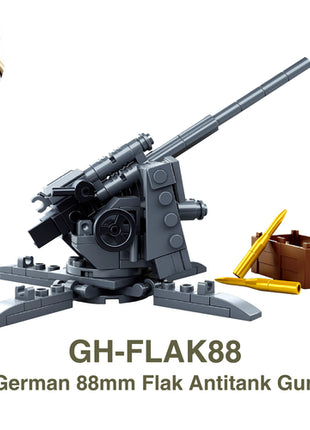WW2 88mm Flak Gun Cannon Rocket Artillery Military Army War Weapon