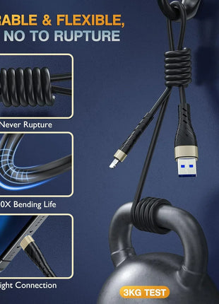 3A Fast Charging USB Cable For iPhone 11 12 13 14 Pro X XS Max 6 7 8