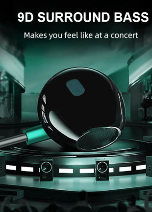 9D Bass Stereo Type C&3.5mm Headphones Volume Control Headset With HD