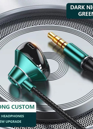 9D Bass Stereo Type C&3.5mm Headphones Volume Control Headset With HD