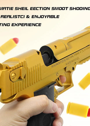 Continuous Shot Mechanical Auto Desert Eagle Airsoft Toy Gun Ejecting