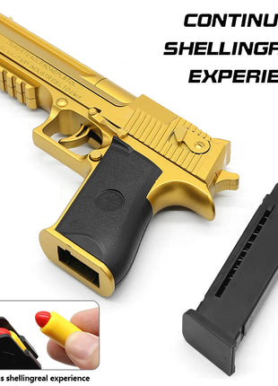 Continuous Shot Mechanical Auto Desert Eagle Airsoft Toy Gun Ejecting