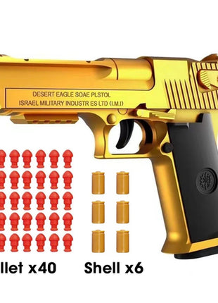 Continuous Shot Mechanical Auto Desert Eagle Airsoft Toy Gun Ejecting