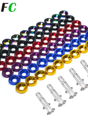 EAFC 10PCS M6x20 Car Styling Universal Modification JDM  Hexagonal