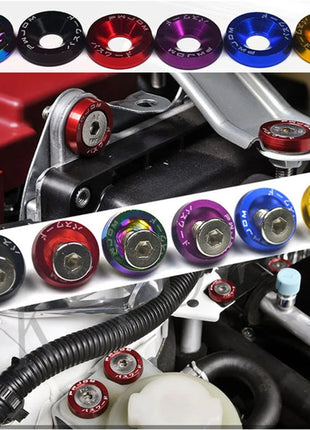 EAFC 10PCS M6x20 Car Styling Universal Modification JDM  Hexagonal