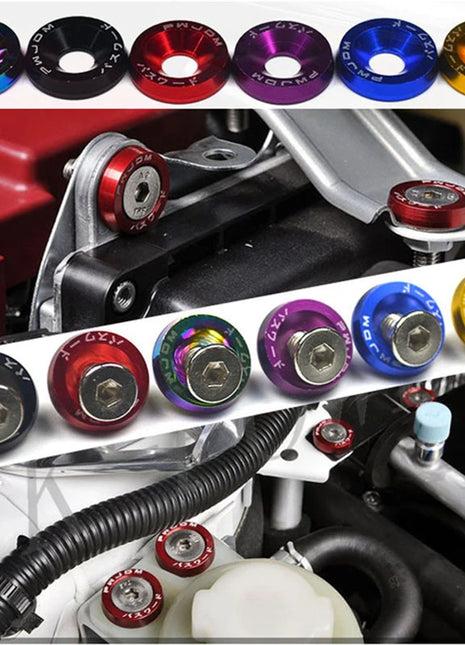 EAFC 10PCS M6x20 Car Styling Universal Modification JDM  Hexagonal