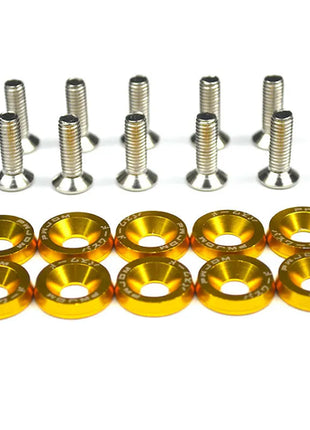 EAFC 10PCS M6x20 Car Styling Universal Modification JDM  Hexagonal