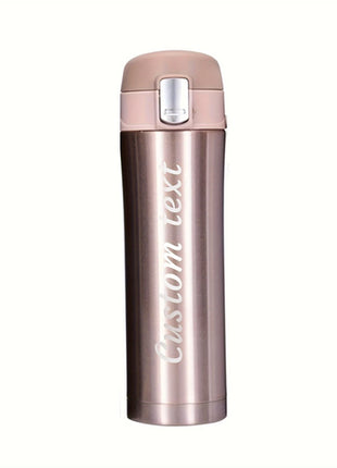 Personalized Laser Engraved Name Insulated Bottle with Lock Lid